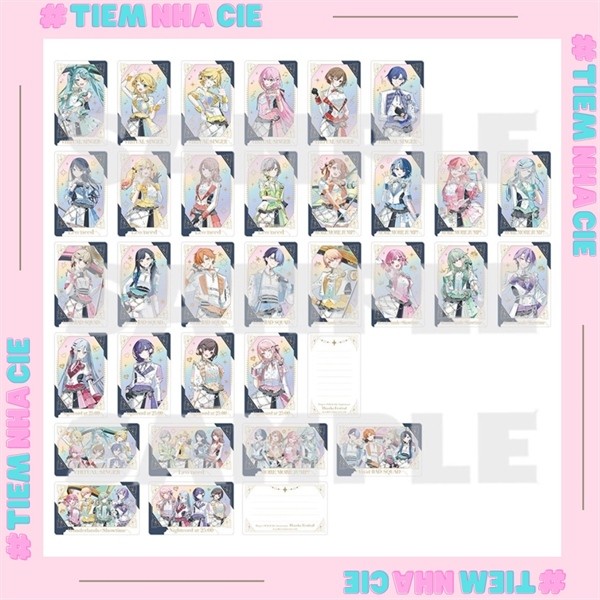 [Tiệm nhà Cie] [SẴN] Thẻ nhân phẩm Project Sekai Colorful Stage ft Hatsune Miku GREATING CARD 5TH AN