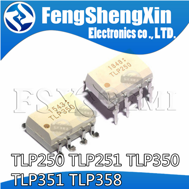 10 Cái / lốc TLP250 TLP251 TLP351 TLP350 TLP358 DIP-8 SOP-8 optoisolator quang điện khớp nối IC