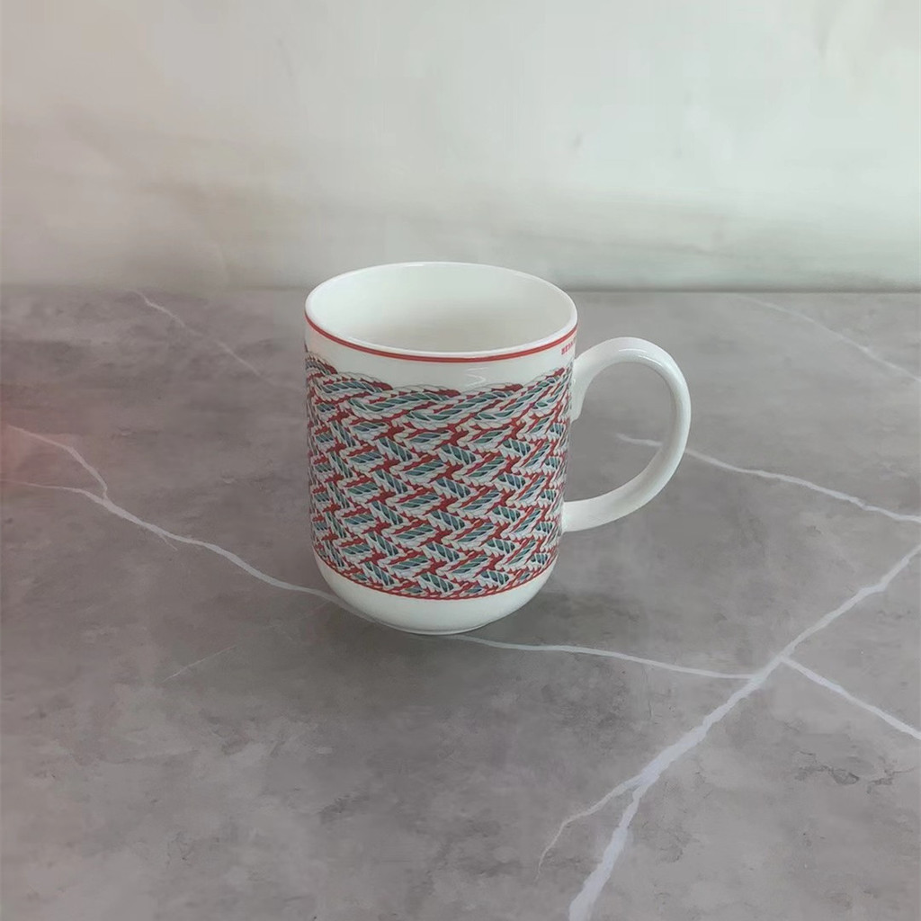 7QTD New equestrian-themed mug, home-use milk cup, bone china, set of water cups for friends