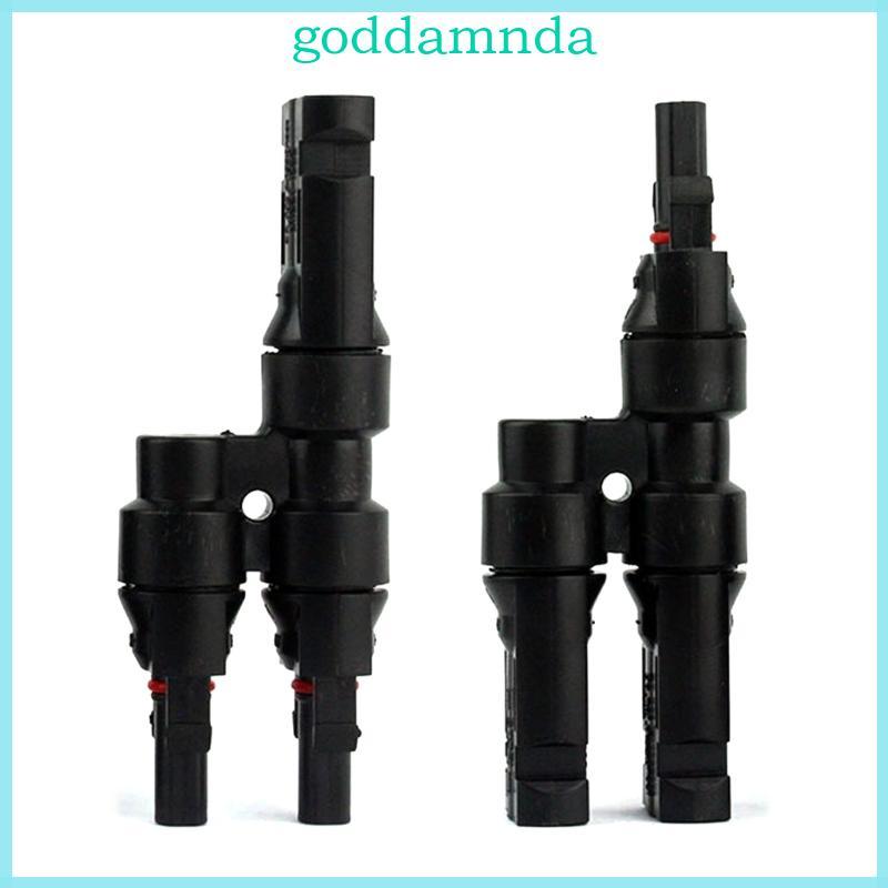 GODD IP67 Đầu nối năng lượng mặt trời 2 đến 1 Đầu nối loại T Nam đến Nữ Năng lượng mặt trời Song son