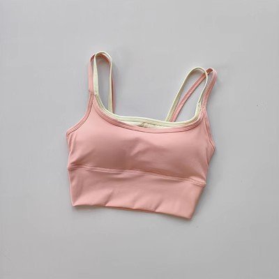 DFYNE A206 V-Neck Halter Top Áo Bra Quai Yếm Mềm Mịn Cho Yoga Gym G-Fashion