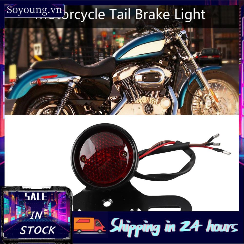 Soyoung Soyoung Xe Máy Đuôi Đỏ Phanh Dừng Bóng Cho Xay Thịt Bobber Đen
