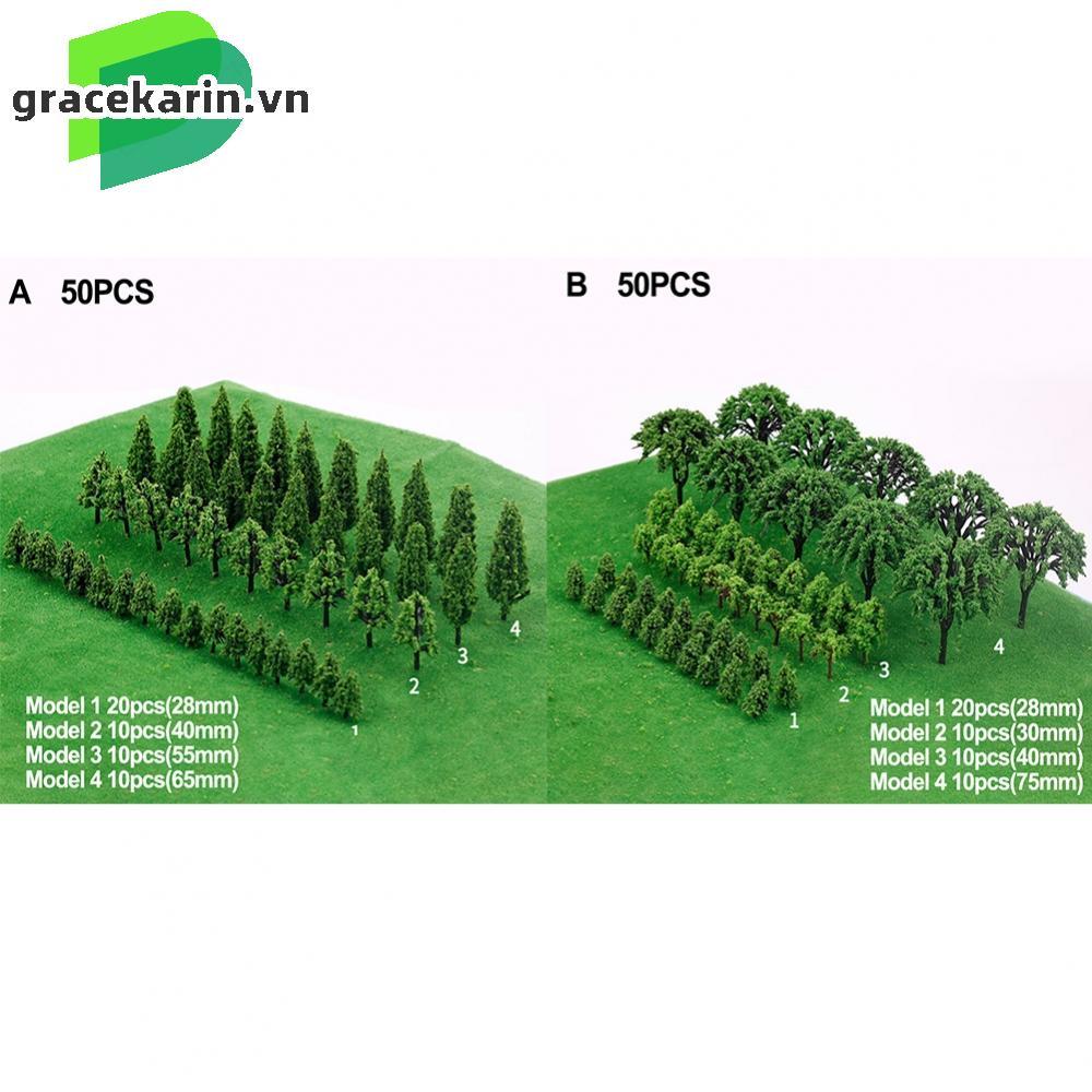 Trees Model 50PCS 50pcs Wargame Scenery Green Landscape Landscape Scale