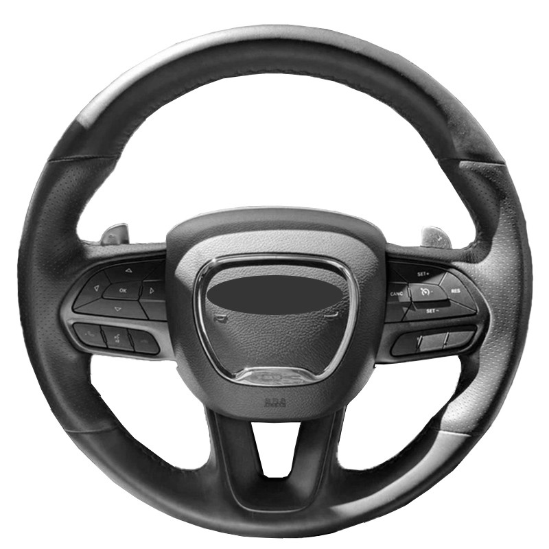 Vỏ vô lăng ô tô bằng sợi Carbon tùy chỉnh cao cấp cho Dodge Challenger Charger 2015-2021 Dodge Duran