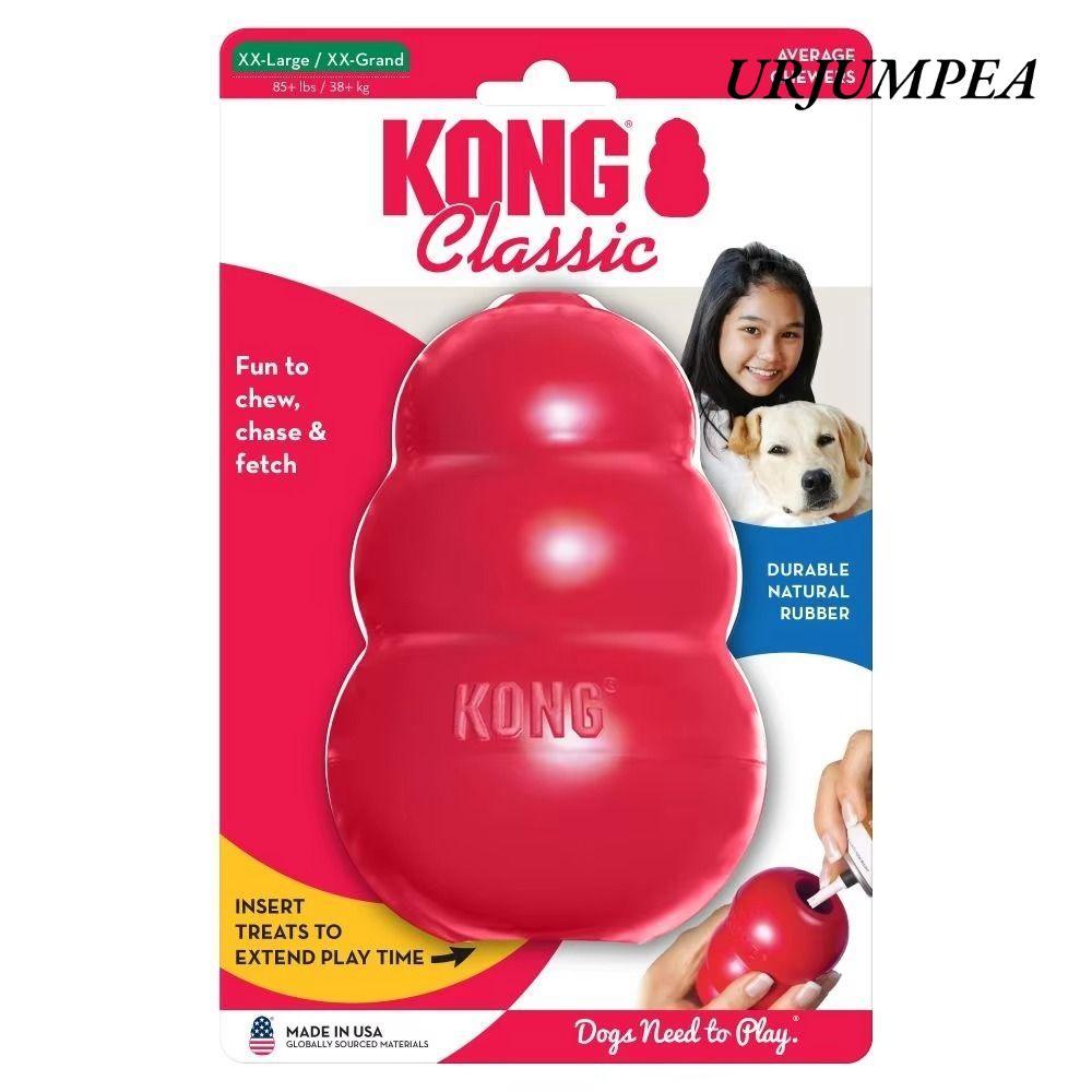 Đồ chơi cho chó URJUMPEA Kong, Đồ chơi chó con Kong cổ điển nhồi bông, Đồ chơi nhai cao su nảy Errat