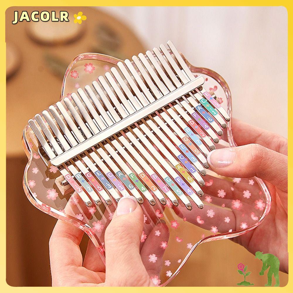 Đàn piano ngón tay cái JACOLR, 17 phím Đàn piano ngón tay cái mini tinh tế, Nhạc cụ mini Marimba Đàn