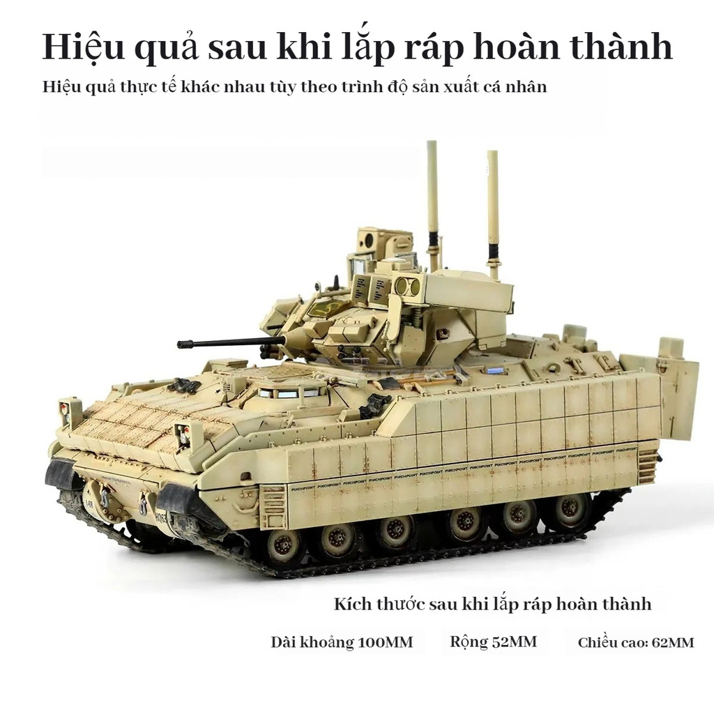 Mô Hình Lắp Ráp Xe Chiến Đấu Bộ Binh M2A3 Bradley BUSK III Tỉ Lệ 1/72 – MENG 72-005