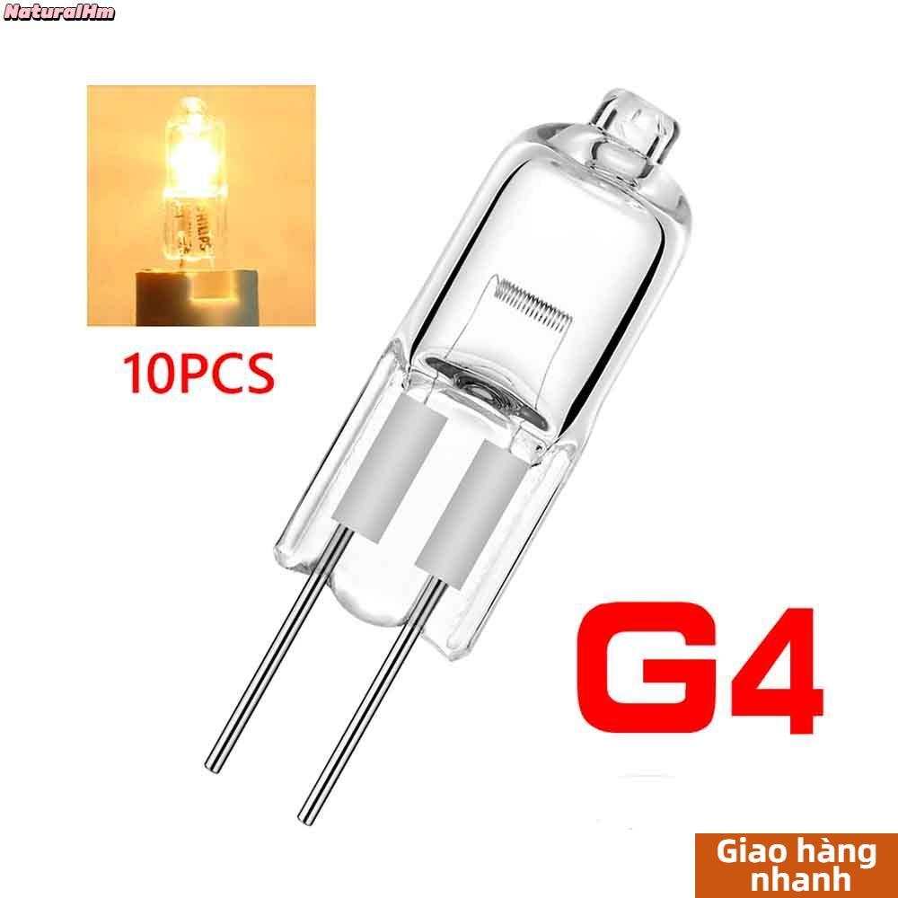 [COD] NATURALHM 10 Đèn Viên 10W 20W Đèn LED Bi-Pin 12V G4 Trắng Ấm