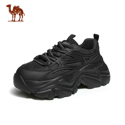 Giày lười nữ CAMEL CROWN Chiều cao 6,5cm tăng thoải mái thoáng khí và hợp thời trang