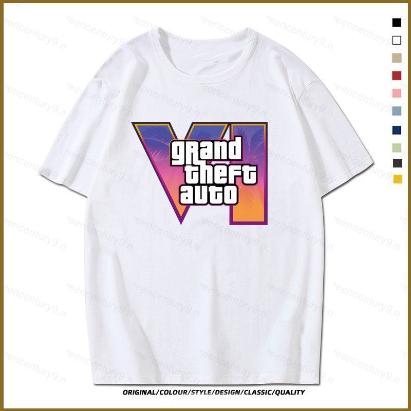 GTA6 Grand Theft Auto 6 Vice City Áo thun mềm mại thoải mái áo thun ngắn tay