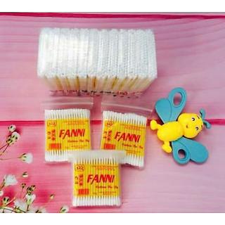 6 Gói tăm bông ngoáy tai Fanni cho bé-bé sơ sinh