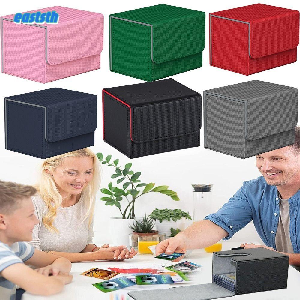 EASSTTH Deck Box, PU Organizer Game MTG Trading Card Holder, Collection Box Protectors Collectible G