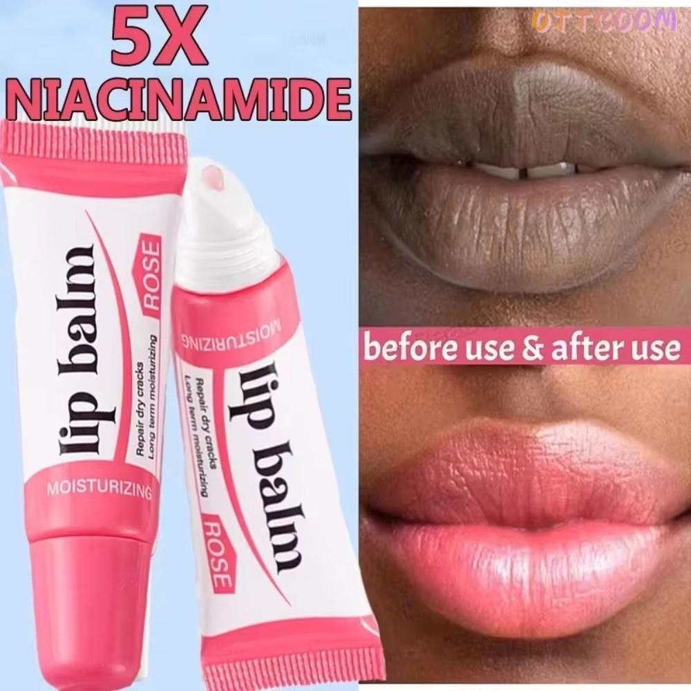 XLNWO Lip Treatment, Lightening Melanin Rose Extract Lip Balm Serum, Sửa chữa Nuôi dưỡng hữu ích Loạ