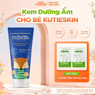Kem Dưỡng Ẩm Cho Bé KUTIESKIN Giúp Da Mềm Mại, Ngừa Chàm Sữa, An Toàn Cho Trẻ Sơ Sinh 100gr KKA03