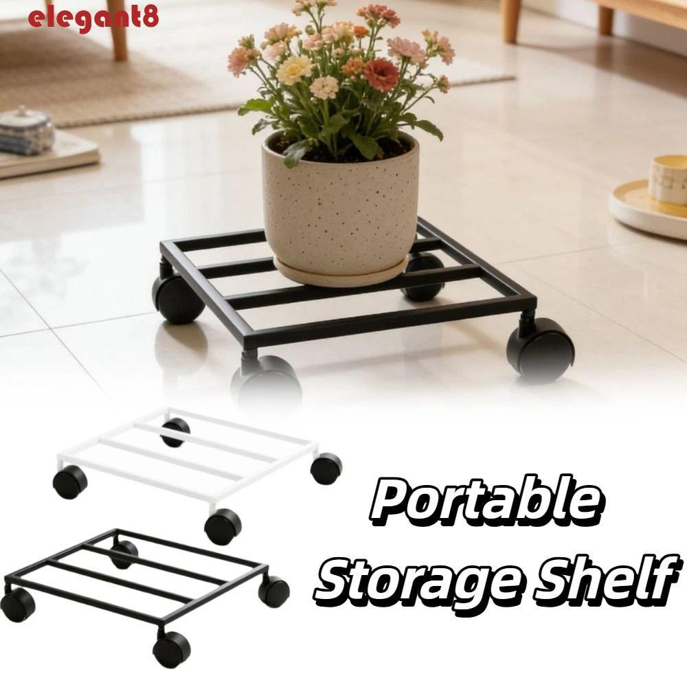 ELEGANT Heavy Duty Plant Dolly, Cast Iron Heavy Duty Rolling Plant Stand, Caster Movable Rolling Wit