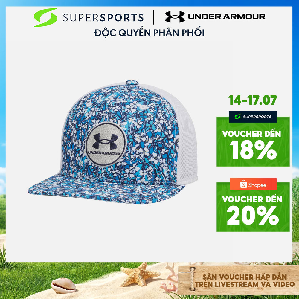 Mũ Lưỡi Trai Nam Under Armour Isochill Drive Mid Mesh Stretch Fit - 1389887-103
