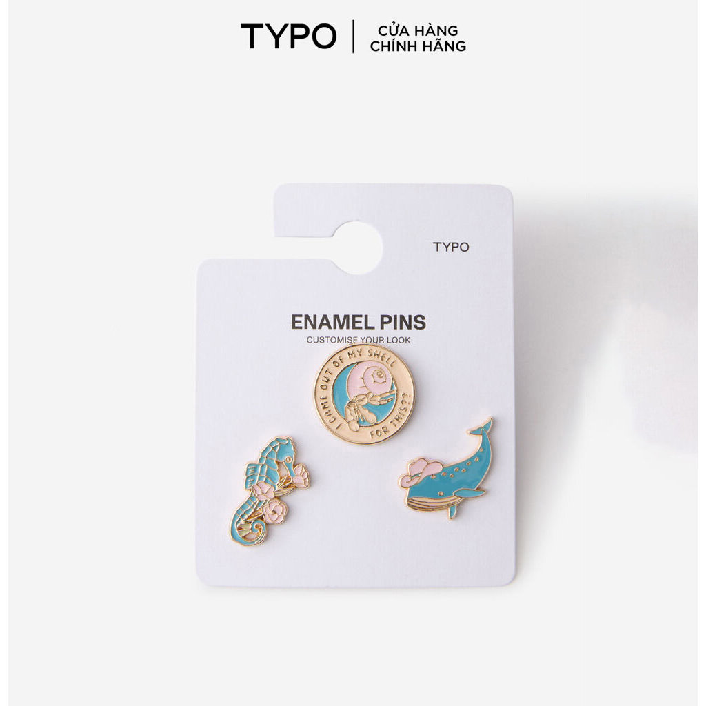 TYPO - Huy Hiệu Cài Áo Enamel Pins 3Pack - 1685799-32