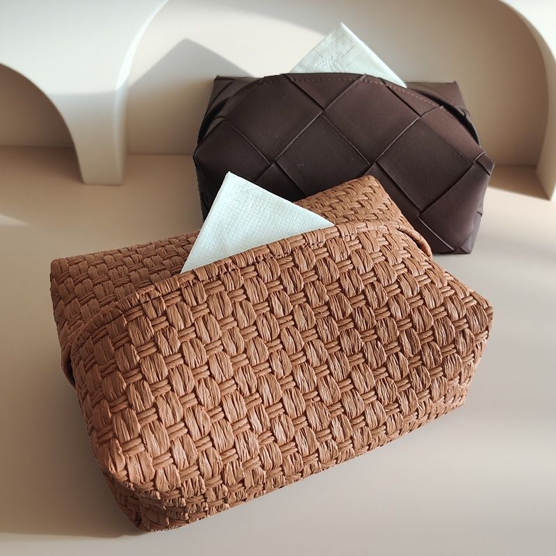 Preferred#Medieval style luxury2025Tissue box for home use, woven living room tissue box, light luxu