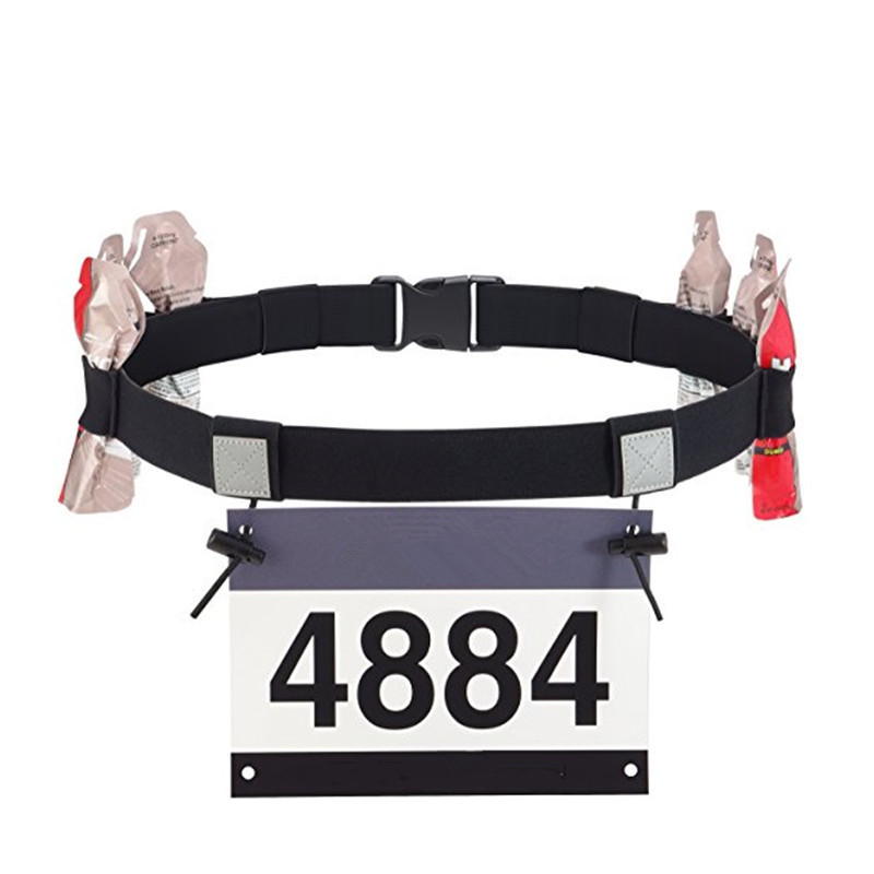Multifunctional running shoes3z Sports competition marathon waistband with number plate holder, fabr