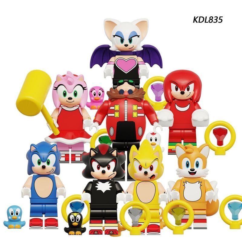 KDL835 Sony Kelsi Ayers Aminacchat Dr. Khối xây dựng lắp ráp đầu trứng Đồ chơi mô hình nhỏ Sonic7 / 