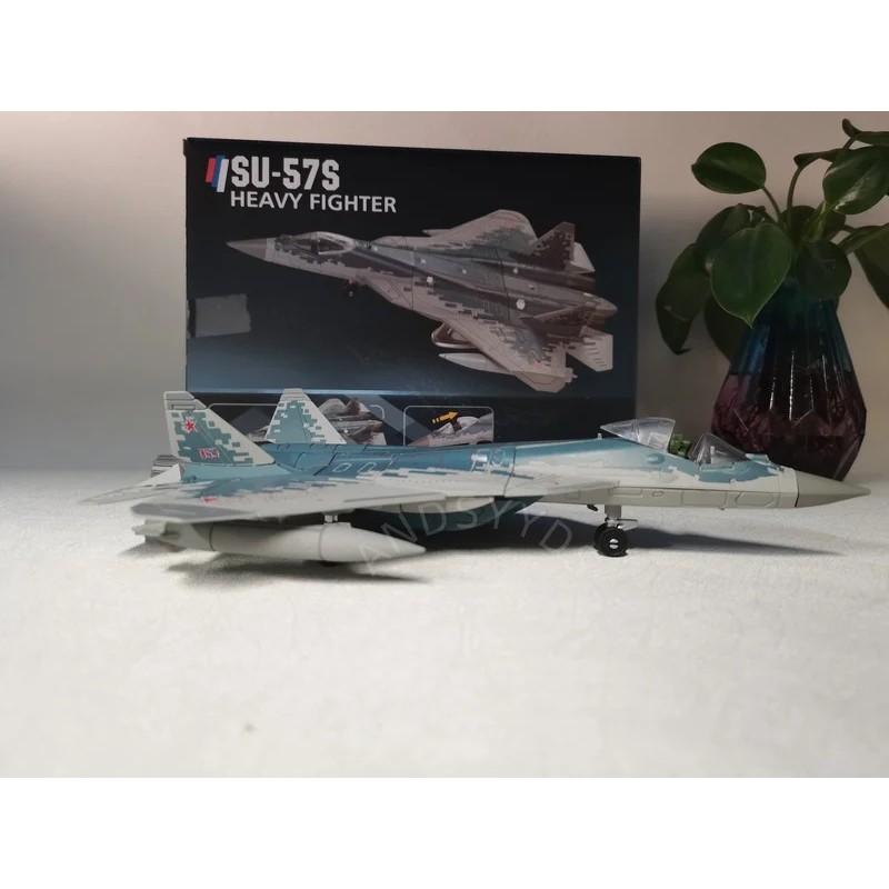 FZ Diecast ABS Tỉ Lệ 1 / 100 Nga Su 57 SU57 Máy Bay Tiêm Kích Máy Bay Mô Hình Su-57 Máy Bay Đồ Chơi 