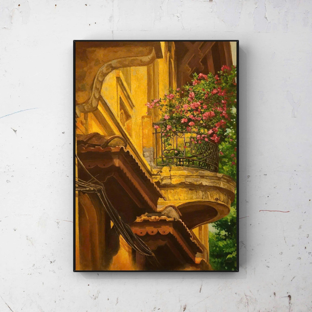 Tranh Canvas Phố Cổ Hà Nội Treo Tường – Tranh Phong Cảnh Đường Phố Việt Nam Decor Phòng Khách, Homes