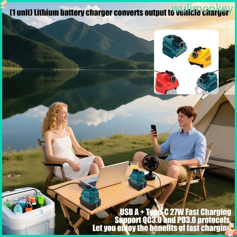 Lithium batteries Car Charger Converter for 18V Batteries Power Tool