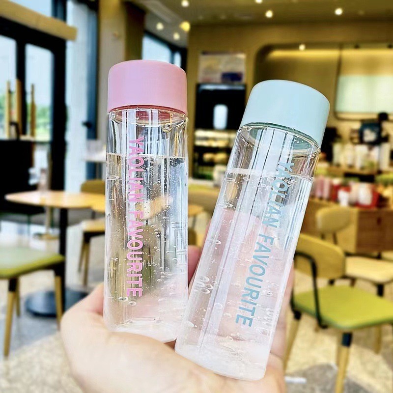 200ml Mini Bỏ Túi Nước Di Động Trong Suốt PC Nhựa Tumbler Chống Rò Rỉ Cốc Du Lịch Nhỏ Cho Học Sinh B