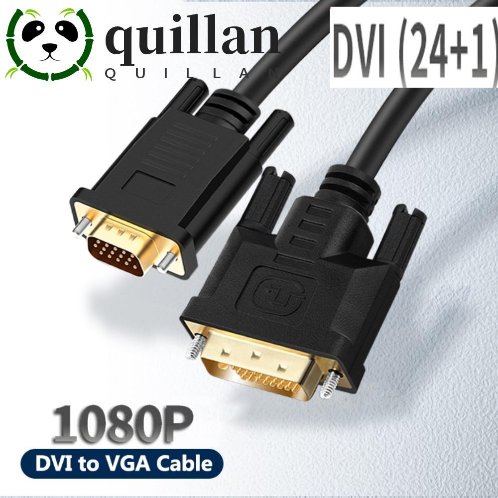 Cáp QUILLAN Dvi 24 + 1 Sang Vga, DVI 24 + 1 15 chân VGA Dvi Sang VGA Cáp, Mạ Nam Sang Nam HD 1080P C