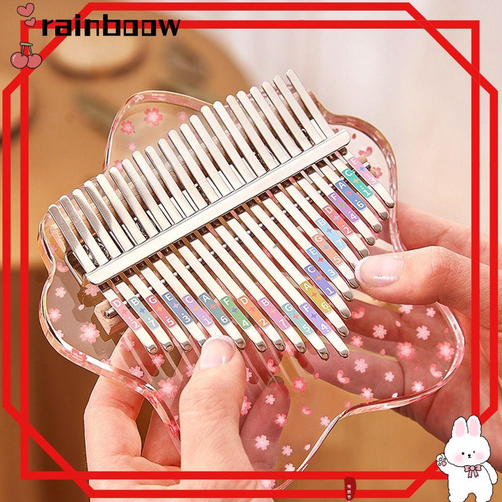 RAINBOW Ngón Tay Cái Piano, Tinh Tế 17 Phím Mini Ngón Tay Cái Piano, Đồ Chơi Quà Tặng Nhạc Cụ Mini N