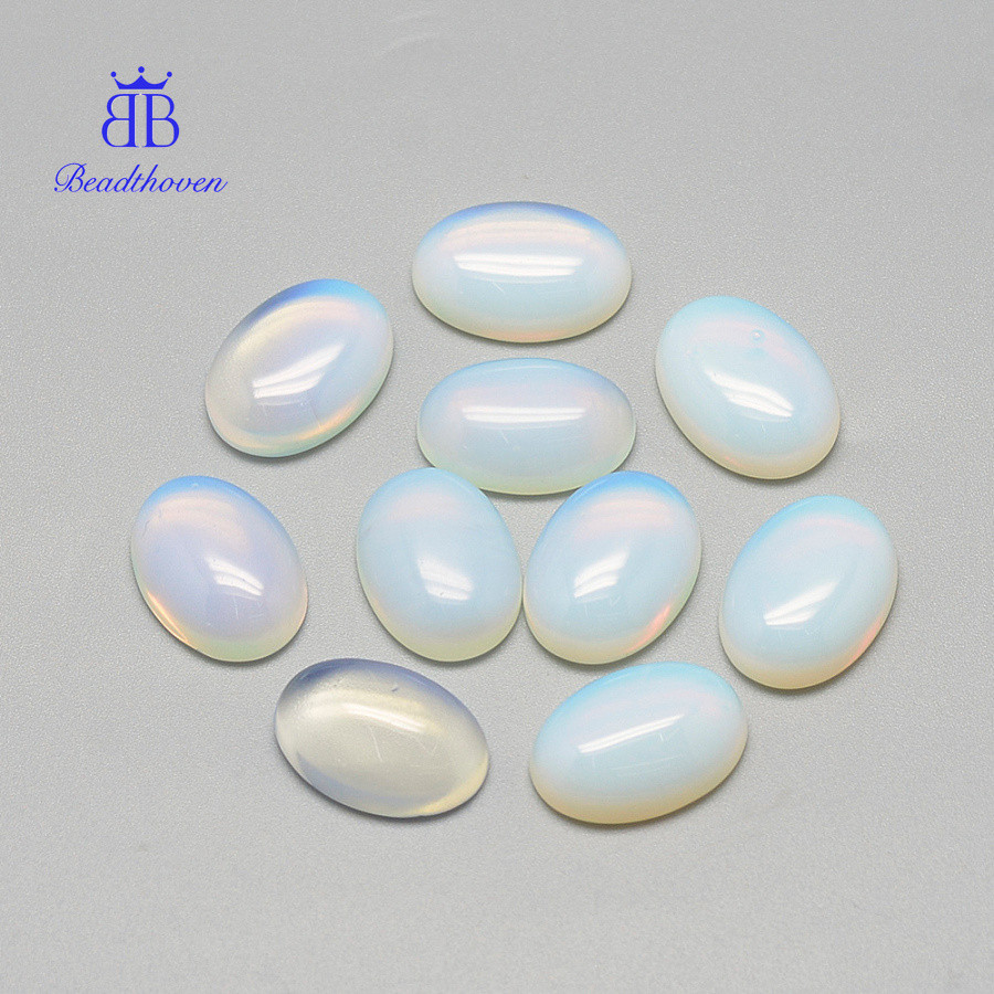5 chiếc Opalite Cabochons Hình bầu dục 18x13x5mm