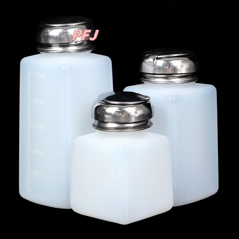 PFJ Máy Bơm Rỗng Hộp Đựng Sơn Móng Tay Tẩy Chai Móng Tay Nghệ Thuật Sạch Acetone Chai Louislifestar