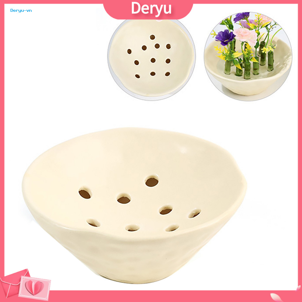 Bát hoa gốm Ếch Bát trưng bày hoa Bát gốm Ikebana Hoa Ếch Bình hoa – Giá đỡ sắp xếp hoa Nhật Bản cho