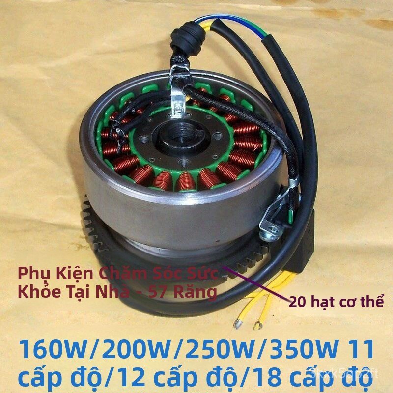 Roto máy phát điện cuộn dây 350W cho xe ba bánh CG125 Longjia chính hãng cao cấp bền