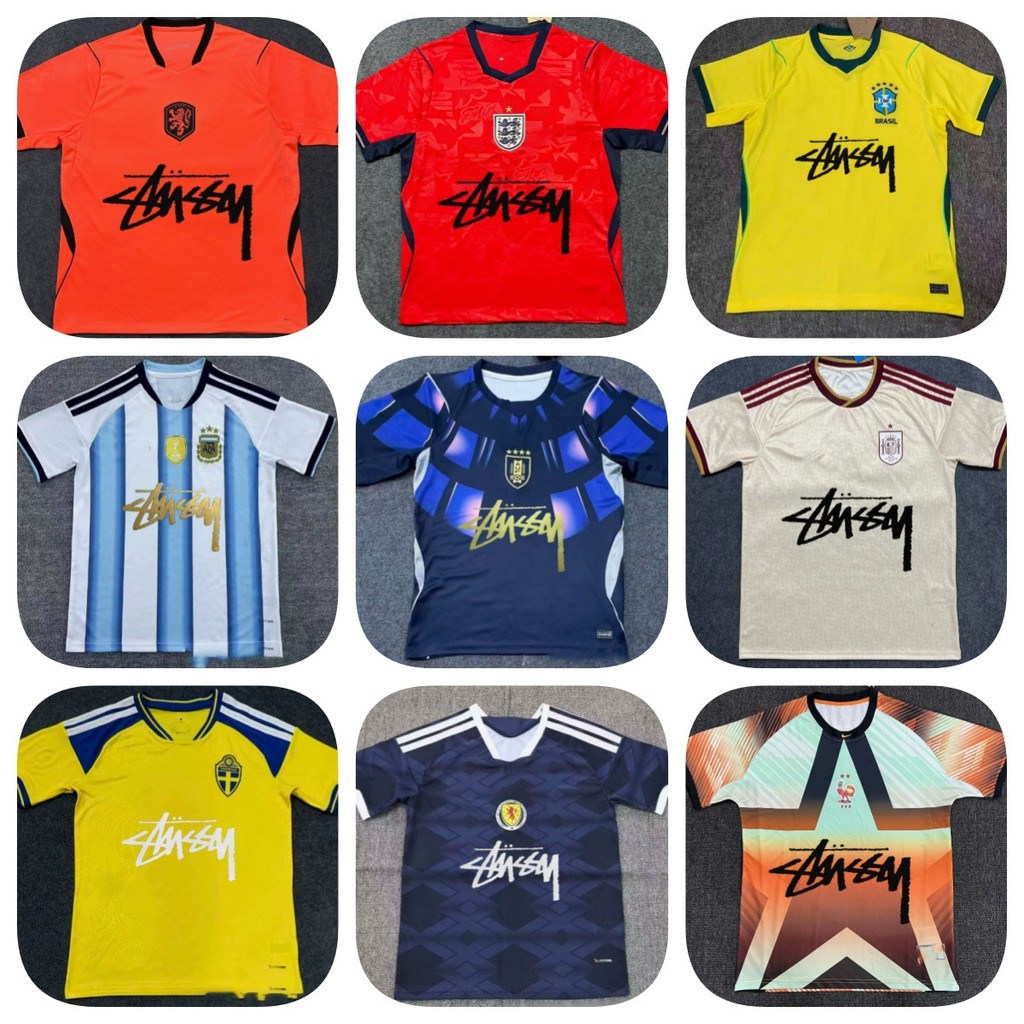 England Mexico Brazil Croatia Signature Jersey Fashion Brand Soccer Uniform Signature Edition Soccer