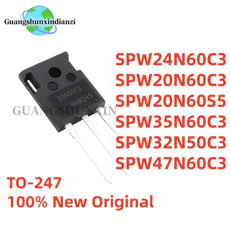 5 CÁI SPW24N60C3 SPW20N60C3 SPW20N60S5 SPW35N60C3 SPW32N50C3 SPW47N60C3 24N60C3 20N60C3 20N60S5 35N6