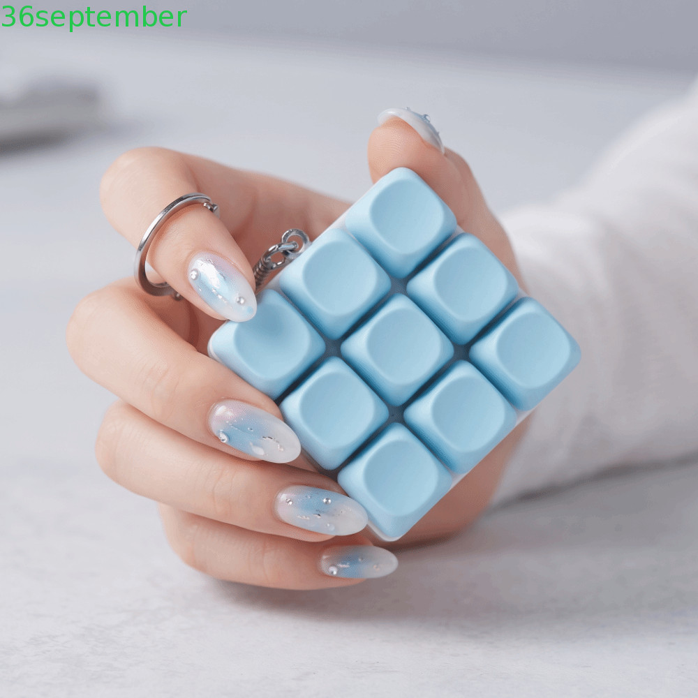 SERIES Keycap Fidget Móc Khóa, Nút Ngón Tay 9 Phím Móc Khóa Bàn Phím, Nút Bàn Phím DIY Key Cap Click