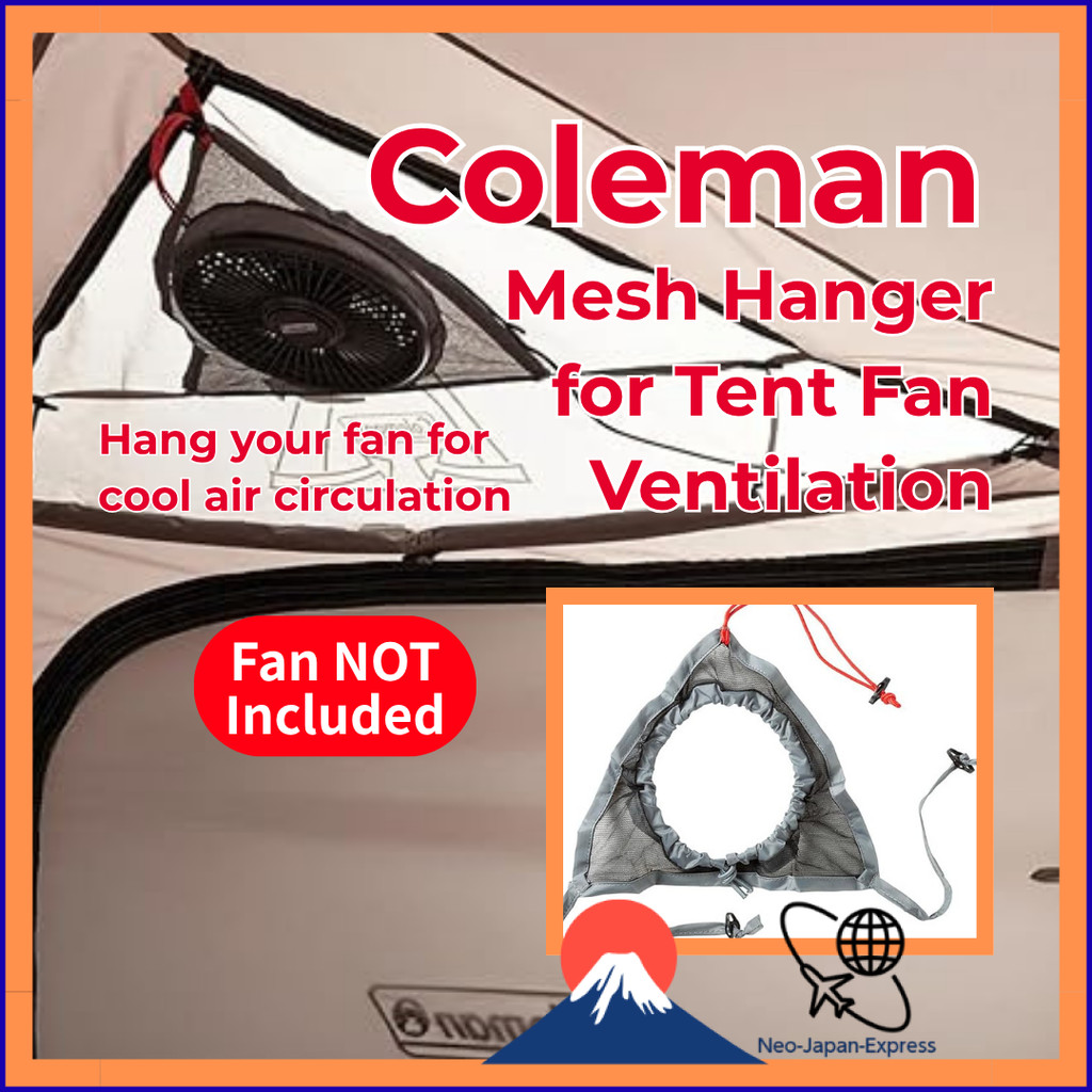 Coleman Mesh Hanger for Tent Fan Ventilation | Hanging Holder for Reversible Fan | Camping Tent Air 