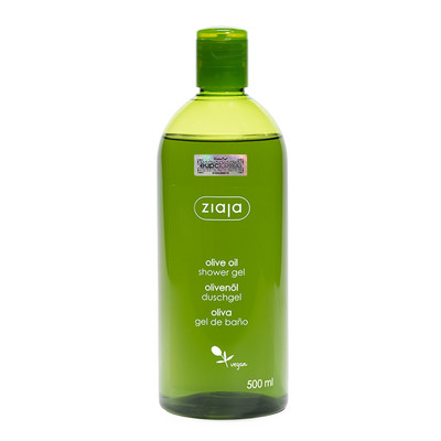 Gel tắm dưỡng ẩm Ziaja Olive Oil Shower Gel 500ml - Làm sạch dịu nhẹ, không gây khô da