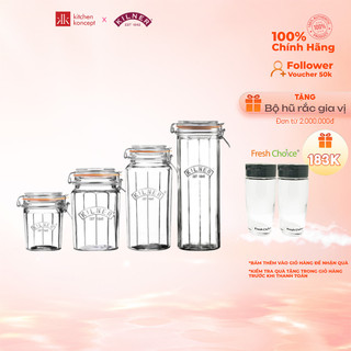 Hũ thủy tinh vát cạnh kilner- 0.45l/ 0.95l/ 1.8l/ 2.2l