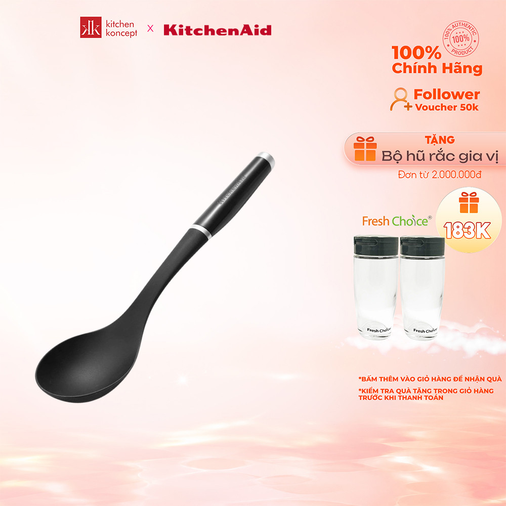 KitchenAid - Muỗng cong Coreline màu đen