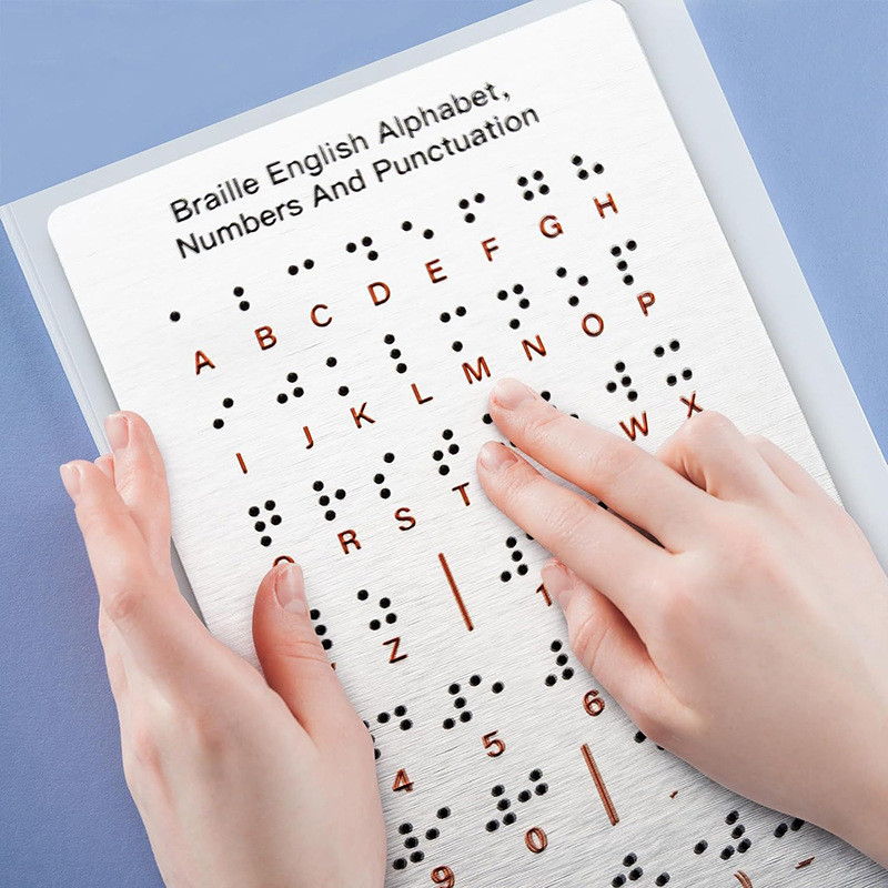 Bump Digital Puncture Symbol Blind Digital Letter Board, Beginner 's Blind Digital Learning Educatio