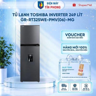 [Shopee Lắp 0Đ HCM HN] Tủ Lạnh Toshiba Inverter 249 lít GR-RT325WE-PMV(06)-MG - Bảo Hành 24 Tháng