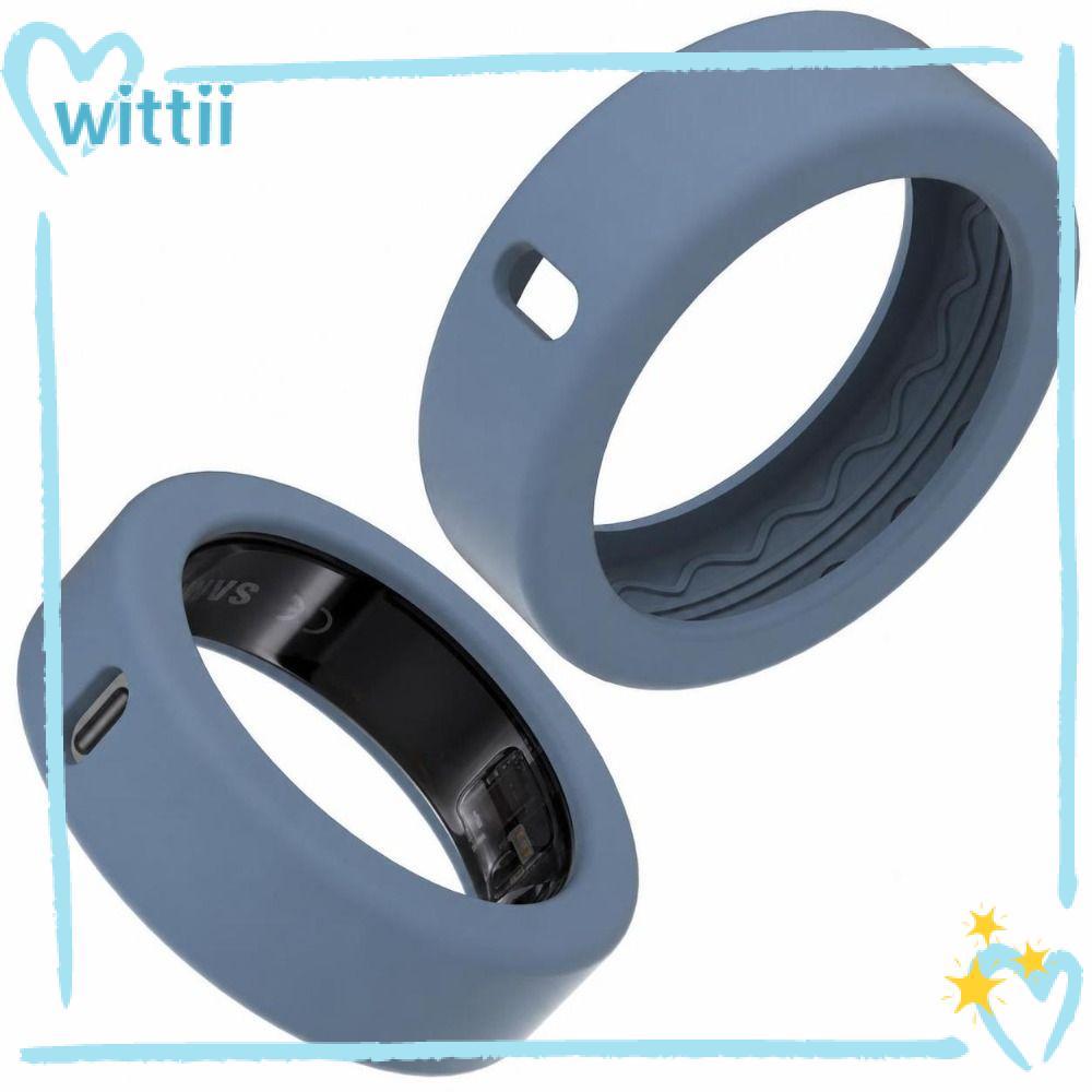 Vỏ WITTII silicon đàn hồi, bảo vệ chống bụi/trầy xước/rơi cho Oura Ring 4