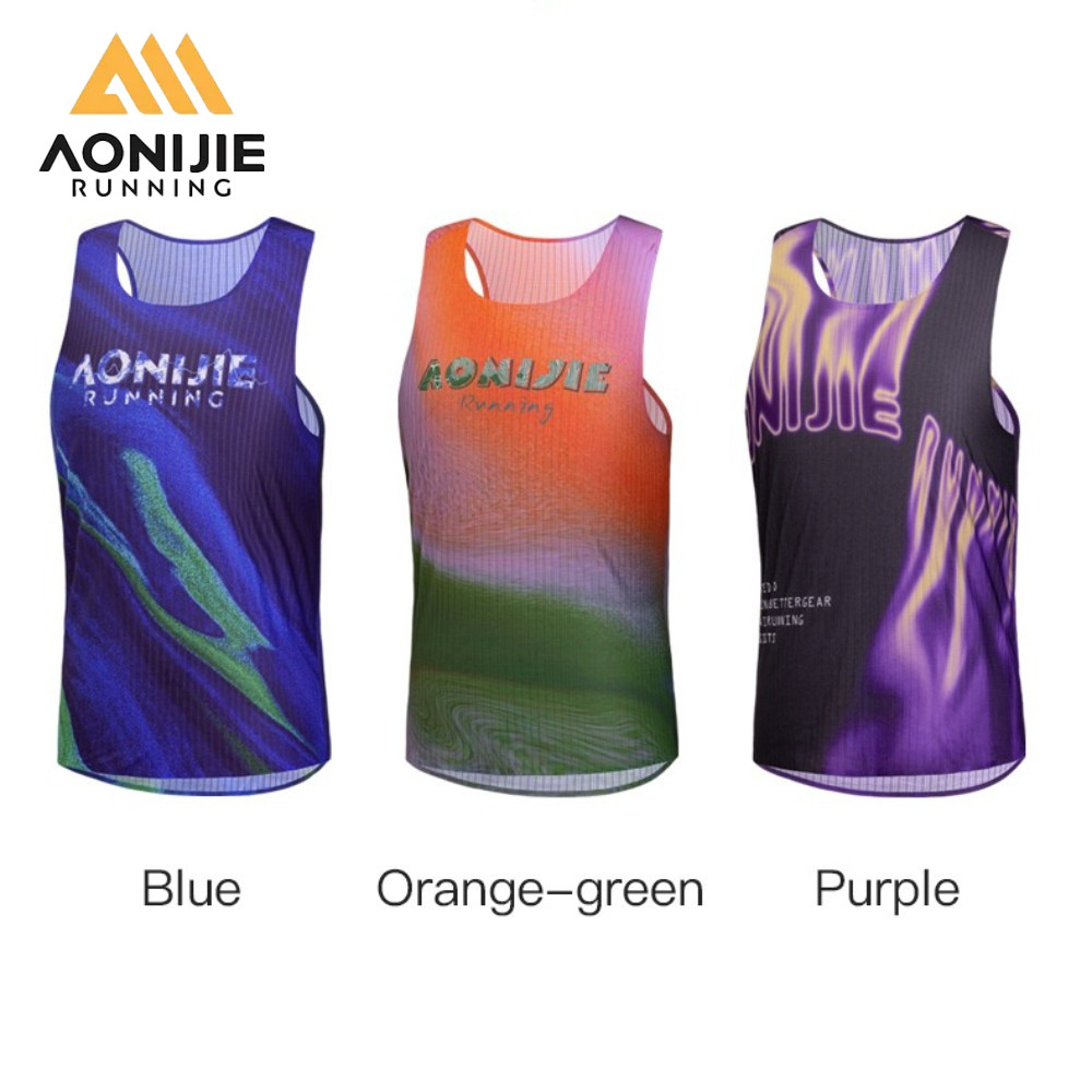 AONIJIE FM5264 Áo thể thao nam nhanh khô để tập thể dục chạy bộ