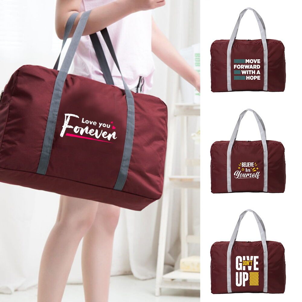 Túi du lịch cầm tay Foldable Travel Bag Quick Fold Design Lightweight Duffle For Emergency Spare Bag