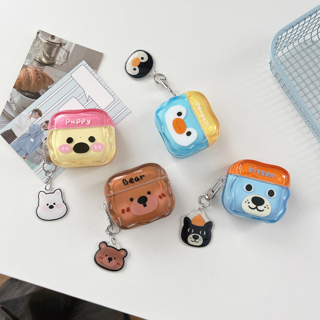 Ốp bảo vệ AirPods, Apple Earphone Case, dây chuyền hoạt hình dễ thương cho AirPods 4/1/2/Pro/Pro 2/3