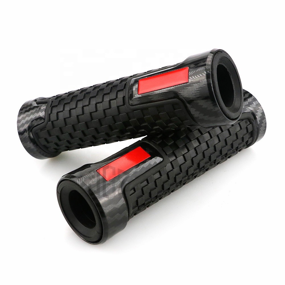 Tay cầm xe máy cao cấp Tay cầm 22mm Tay cầm bằng cao su Carbon Handgrips cho PIAGGIO GILERA FUOCO 50