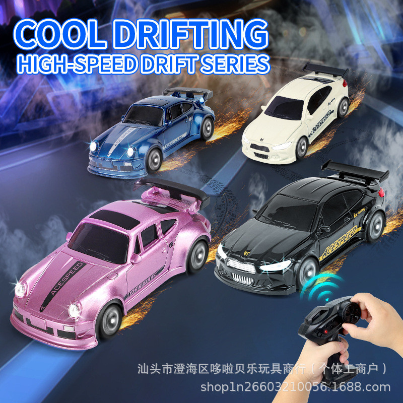 Ổ đĩa bốn bánh xuyên biên giới Drift Car Pocket Điều khiển từ xa Car RC Desktop Mini Racing Car có đ