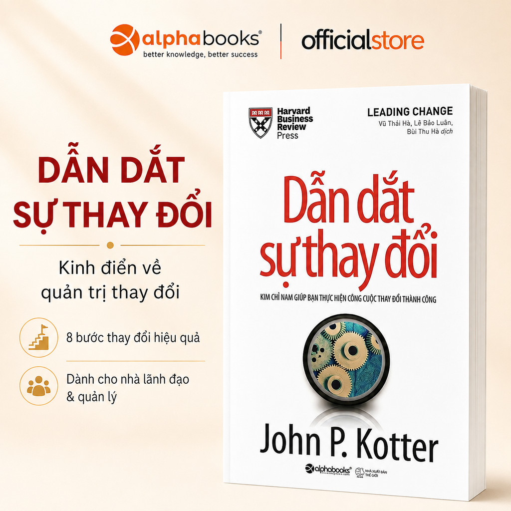 Sách - Dẫn Dắt Sự Thay Đổi (Leading Change) - John.P. Kotter (Alpha Books)